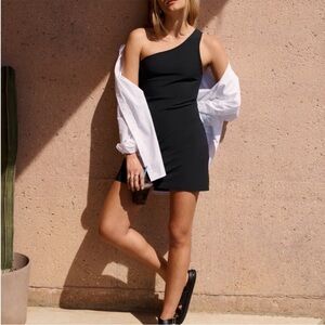 A&F Traveler One-Shoulder Mini Dress